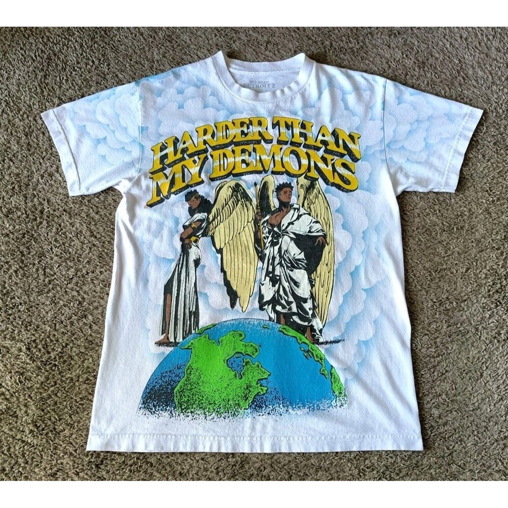 Big Sean Detroit 2 T-Shirt Men’s Size Medium Rap Graphic White Shirt